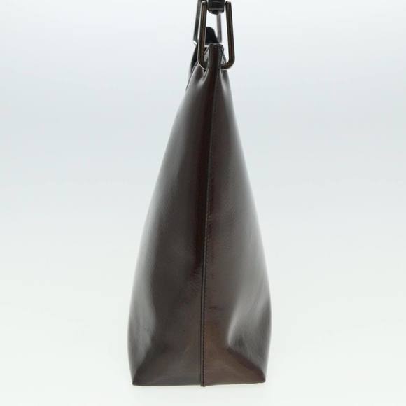 GUCCI Bamboo Hand Bag Enamel Brown 001 2058 3007 Auth yk13474 - Picture 4 of 16